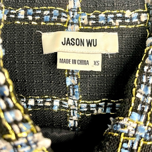 Jason Wu black plaid tweed business suit jacket and dress - Picture 3 of 7